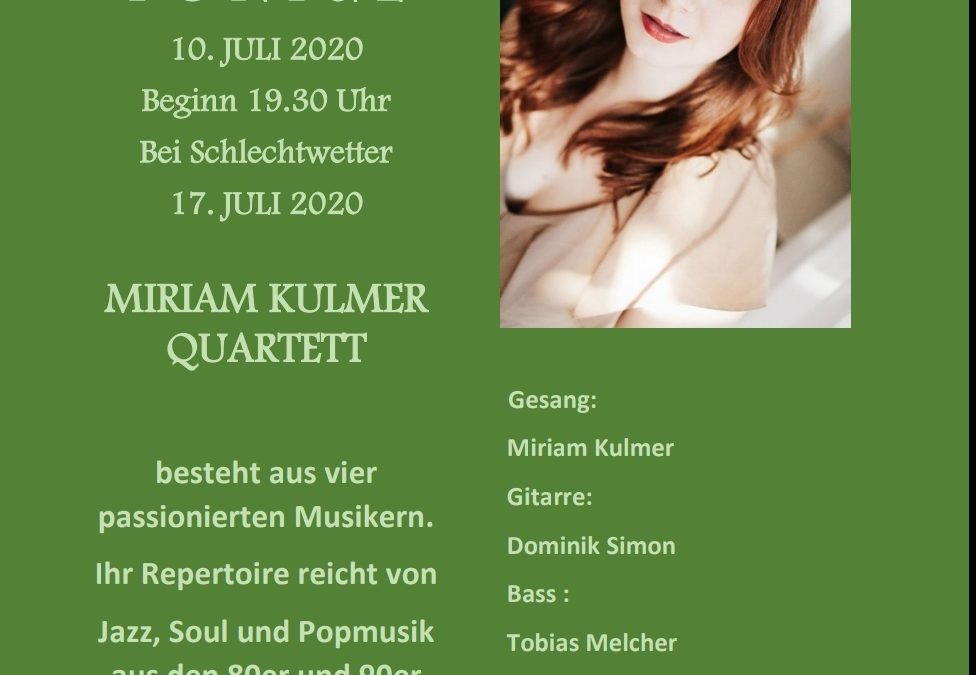 ,,Miriam Kulmer Quartett´´ am 10. Juli 2020